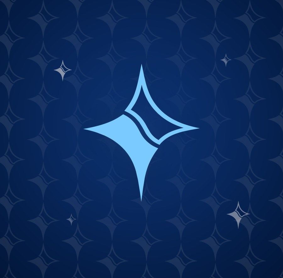 Estrela da identidade visual do Instituto Àkron sobre o padrão da marca